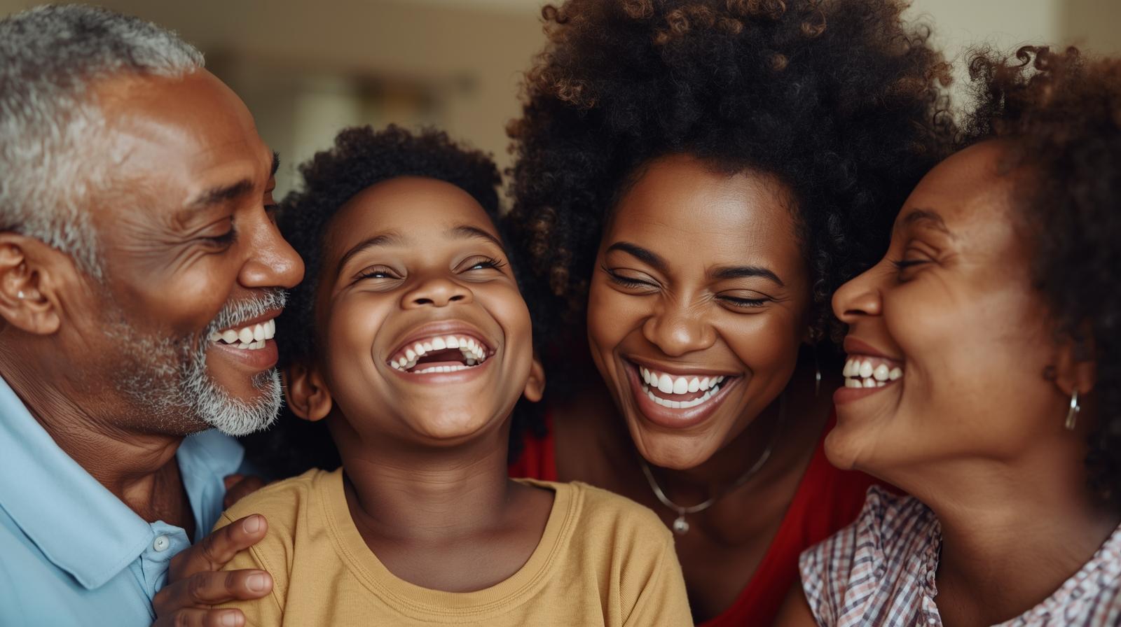 Black family across generations